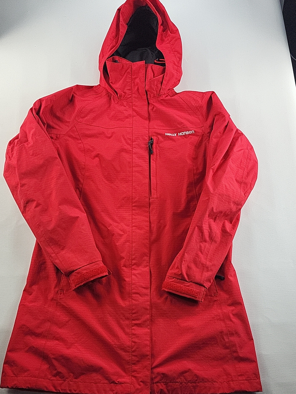 Helly Hansen Women’s Long Waterproof Raincoat Jacket Red Size XS
